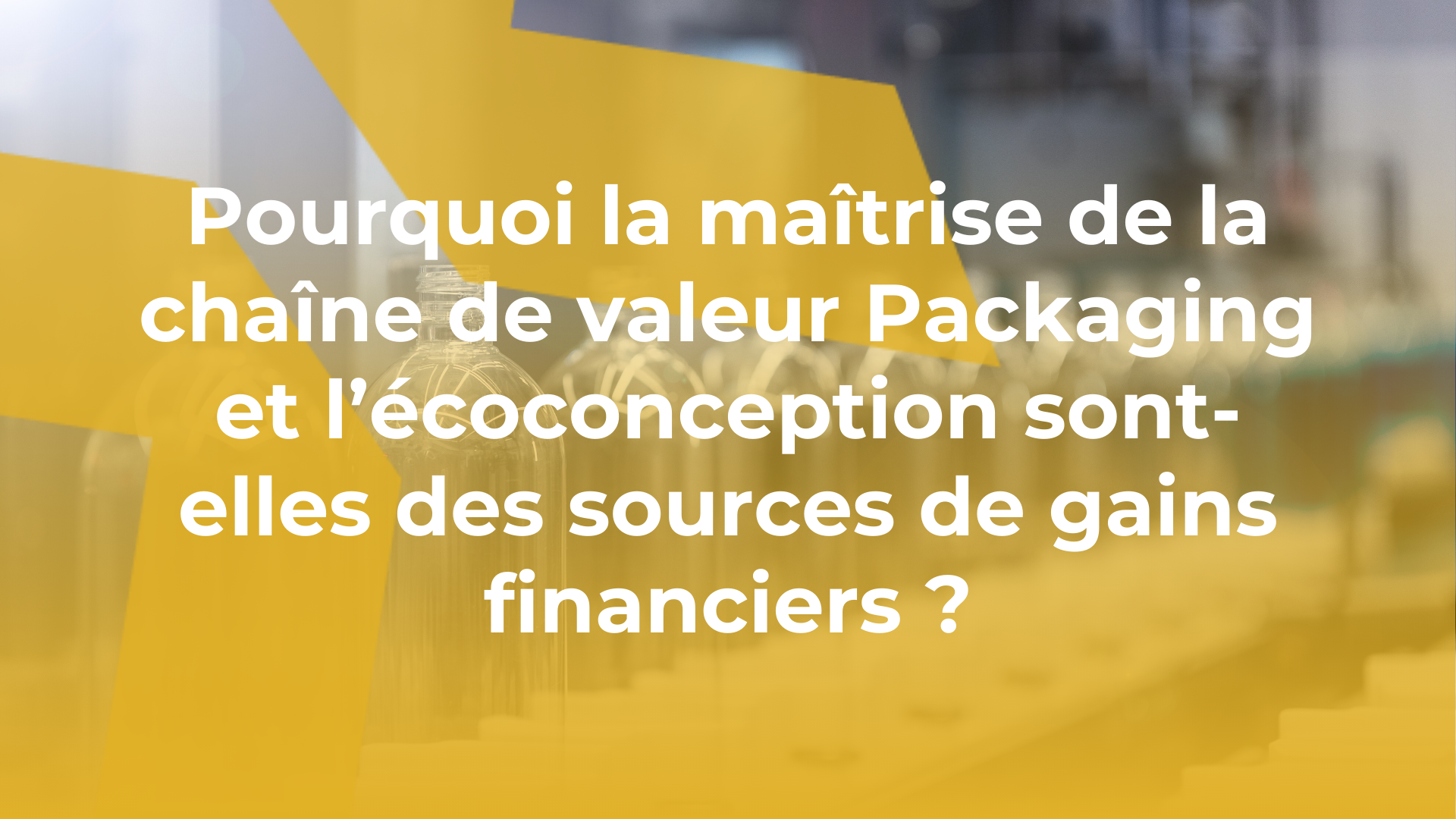 Pourquoi la maîtrise de la chaîne de valeur Packaging et l’écoconception sont-elles des sources de gains financiers ?