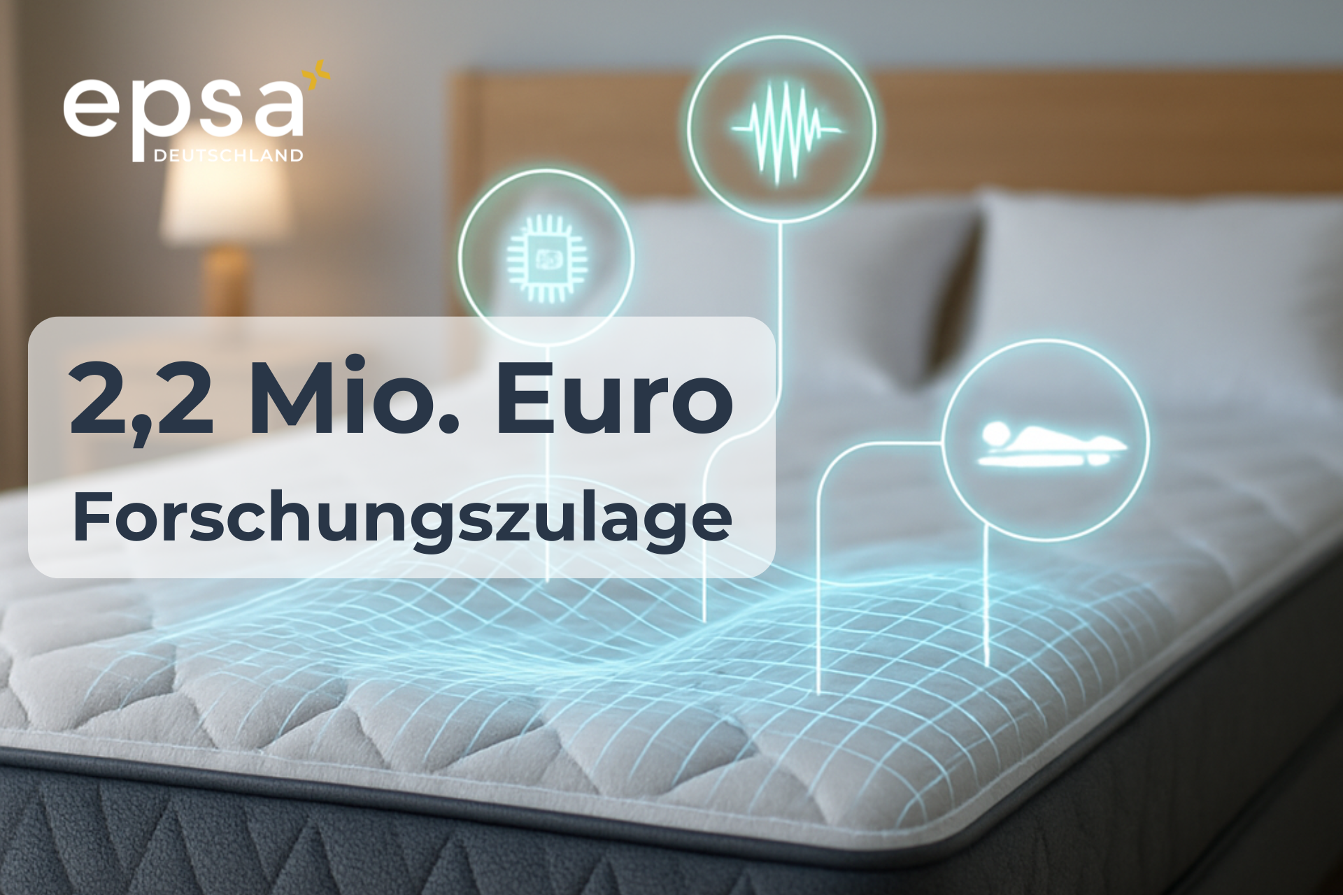 Forschungszulage: 2,2 Mio. € Förderung für KI-basierte Matratze mit Echtzeitanpassung