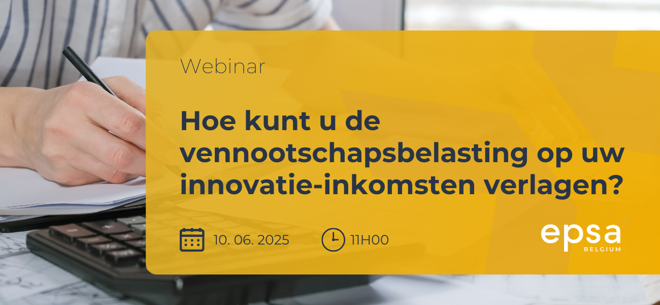 visueel webinar Hoe kunt u de belasting op uw inkomsten uit innovatie verminderen